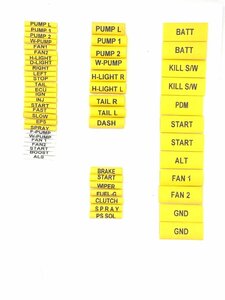 KTD body Harness label contraction tube 55 kind KTD BHL55