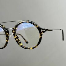 メガネ トムフォード TOM FORD ボストン メンズ レディース【新品】ツーブリッジ ブルーライトカット 眼鏡 ブラック べっこう柄 黒 メタル_画像9