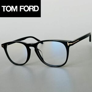 メガネ トムフォード TOM FORD ウェリントン ブラック ゴールド【新品】アジアンフィット 眼鏡 めがね 伊達メガネ 黒 黒縁 大きめ