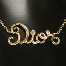 （新品仕上げ済）クリスチャン ディオール Christian Dior ディオール アムール ダイヤ ネックレス K18 YG×ダイヤ JOUI95051 証明書 8673_画像6