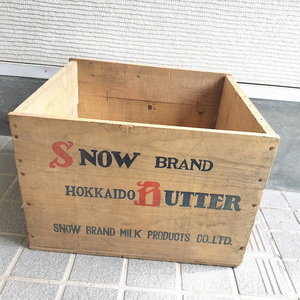  snow seal butter HOKKAIDO BUTTER tree box empty box bote box snow seal . industry SNOW BRAND that time thing Showa Retro 