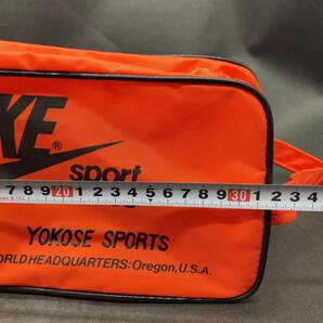 d-28744 未使用 美品 NIKE ナイキ スポーツシューズバッグ YOKOSE SPORTS WORLD HEADQUARTERS Oregon USA ヴィンテージ 当時物の画像10