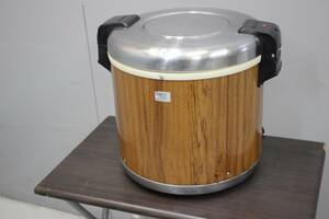 中古品 象印 保温ジャー ご飯 白米 炊き立て 保温のみ 保存 温蔵 100V 単相 年式不明 5升サイズ 給食堂 定食 おかわり 日替わり 102639