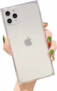 c-985 スクエア iphone13 pro max 用 ケースクリア 耐衝撃 全透明 薄型 軽量 アイフォン13promax 用 ケース 保護