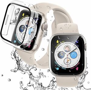 c-960 『2023防水・タンチ感度UP』Apple Watch 用 Series 9/Series 8/Series7 ケース 防水・防塵 JIS規格IP67 アップルウォッチ9