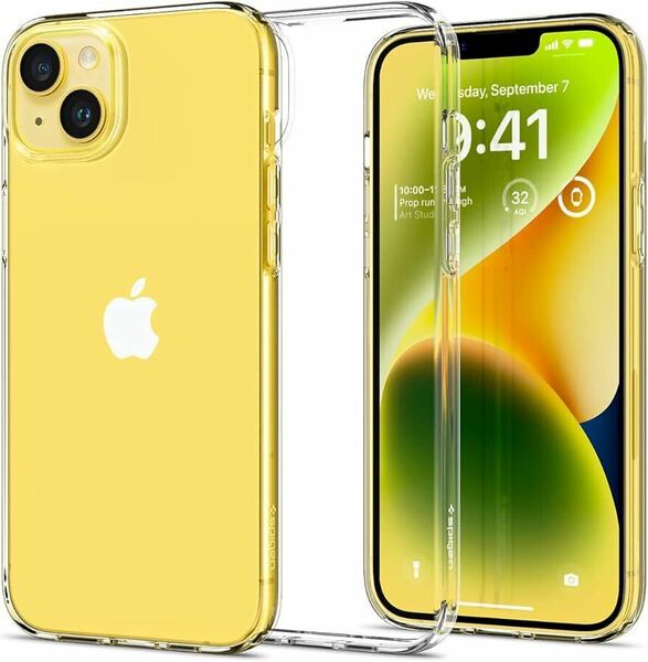 c-963 iPhone14Plus ケース クリア バンパーケース 二重構造 米軍MIL規格取得 耐衝撃 汚れが見える角度と見えない角度があります。