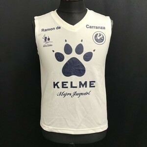 KELME/ケルメ★ノースリーブ/プラクティスシャツ【メンズS/white/白】サッカー/Tops/Shirts◆BH658