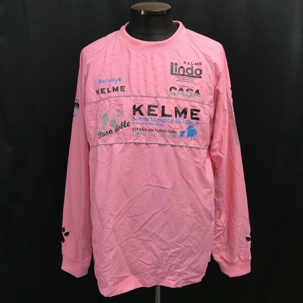 ケルメ/KELME★ピステ/プラクティスシャツ【メンズL/ピンク/pink】jacket/Tops/Shirts◆BH653