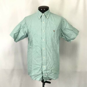 ラルフローレン★半袖ボタンダウンシャツ【Mens size -M/ライトグリーン】Tops/Shirts◆BH176