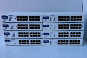 E8178 L 8 pcs. set Elecom 16 port switching hub 1000BASE-T correspondence network hub HUB EHB-UG2A16 body only 