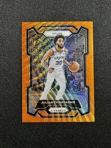 【60枚限定】 Julian Champagnie ジュリアン・シャンパニー 2023-24 Panini NBA Prizm Orange Wave Prizm スパーズ