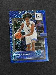 【180枚限定】 Jaylin Williams ジェイリン・ウィリアムズ 2022-23 Panini NBA Donruss Optic Blue Sparkle Prizm Rookie RC サンダー