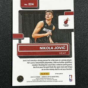 【RC】 Nikola Jovic ニコラ・ヨビッチ 2022-23 Panini NBA Donruss Optic Red Wave Prizm Rookie ヒートの画像2
