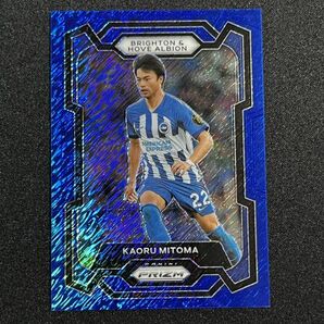 【8枚限定】 三笘薫 Kaoru Mitoma 2023-24 Panini Prizm EPL Blue Shimmer Prizm Brighton 日本代表 *説明必読の画像1