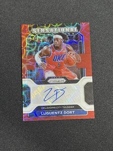 Luguentz Dort ルーゲンツ・ドート 2021-22 Panini NBA Prizm Choice Red Prizm Auto 直筆サイン サンダー