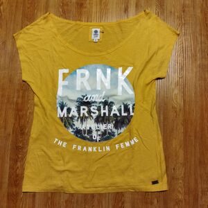 FRANKLIN MARSHALL　フランクリンマーシャル　レディース カットソー Sサイズ 半袖Tシャツ