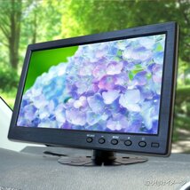 大特価300円OFF★オンダッシュモニター 10インチ IPS液晶 HDMI VGA 液晶モニター 12V 24V薄型 スピーカー スマホ対応 高画質 D1004BH_画像2