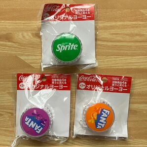 コカコーラ オリジナル ヨーヨー 全3種 コンプリート スプライト ファンタ sprite FANTA ロゴ入り おもちゃ