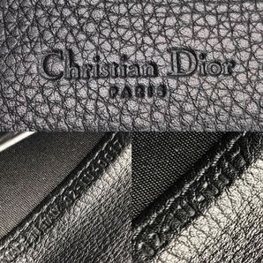 ★極美品★Christian Dior クリスチャンディオール ディオリッシモ コンチネンタルウォレット ブラック 長財布 トロッター 02-LU-0017の画像10