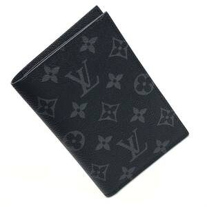 ★極美品★LOUIS VUITTON ルイヴィトン クーヴェルテュール・パスポール NM モノグラム・エクリプス パスポートケース 現行 M64501