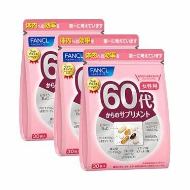 【今週の推しクーポン200円OFF対象】　FANCL　ファンケル　60代からのサプリメント 女性用　3袋セット