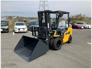 forklift Mitsubishi KFDE25P-T 202012 1h フォーク920mm、ヒンジ、バケット1type標準、小type特殊仕様