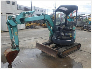 Mini油圧ショベル(Mini Excavator) Kobelco建機 SK20UR 2007 3,410h ゴムCrawler。超小旋回。 マルチLever