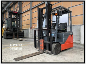 forklift Toyota 8FBE15 202005 11,570h 【Battery／1.5t／3M2-stageマスト／整備・塗装済】