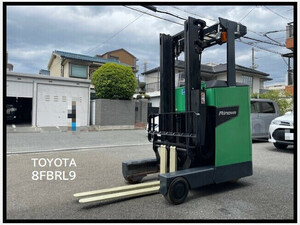 forklift Toyota 8FBRK9 202006 211h 【リーチ／0.9t／3M2-stageマスト／ローアワー／整備塗装済】