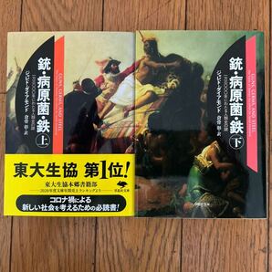 【美品】 ジャレド・ダイアモンド 銃・病原菌・鉄 上・下巻の画像1