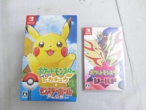 【同梱可】中古品 ゲーム Nintendo switch ニンテンドースイッチ ソフト ポケットモンスター シールド Let’Go ピカチ