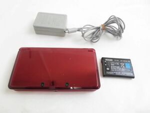 【同梱可】中古品 ゲーム ニンテンドー3DS 本体 CTR-001 フレアレッド 動作品 充電器付き