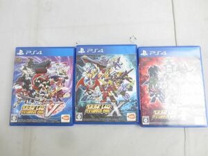 【同梱可】中古品 ゲーム プレイステーション4 PS4ソフト スーパーロボット大戦 T V X 3点 グッズセット