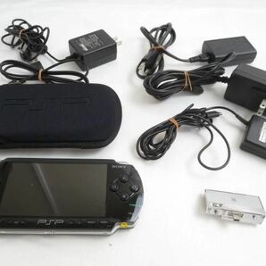 【同梱可】中古品 ゲーム PSP 本体 PSP1000 ピアノブラック 動作品 充電ケーブル カバーケース 周辺機器 グッズセッの画像1