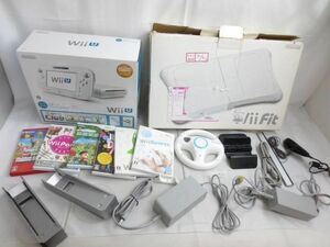 【まとめ売り 動作未確】 ゲーム Wii U 本体 WUP-010 ホワイト 動作品 Wiiフィット 他 ソフト バランスボード 周辺機