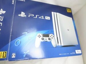 【同梱可】中古品 ゲーム プレイステーション4 PS4本体 Pro CUH-7200B グレイシャーホワイト 1TB 動作品 周辺機器付