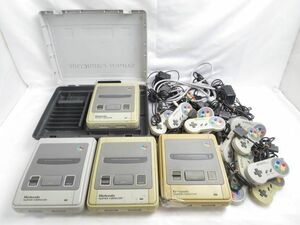 【まとめ売り 動作未確】 ゲーム スーパーファミコン 本体 HVC-002 コントローラー 電源ケーブル ケース 等 グッズセ