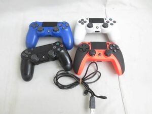 【同梱可】中古品 ゲーム プレイステーション4 アクセサリ-・周辺機器 CUH-ZCT2J ホワイト ブルー 他 ワイヤレスコン