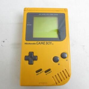 【同梱可】ジャンク品 ゲーム ゲームボーイ 本体 DMG-01 イエロー 充電器 等 3点 グッズセットの画像3