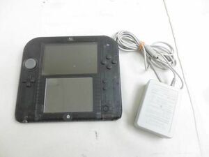 【同梱可】中古品 ゲーム ニンテンドー2DS 本体 WAP-002 本体 ブラック 動作品 初期化済み 充電ケーブル付き