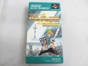 【同梱可】中古品 ゲーム スーパーファミコン ソフト ゼルダの伝説 神々のトライフォース 取扱説明書 箱付き