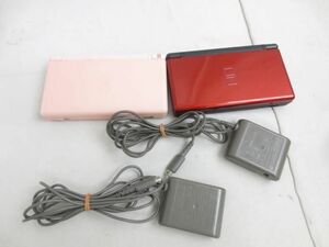 [ включение в покупку возможно ] б/у товар игра Nintendo DS корпус DS Lite USG-001 Crimson / черный noble розовый 2 пункт товары se