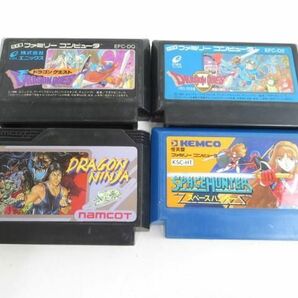 【同梱可】中古品 ゲーム ファミコン ソフト ドラゴンクエストI II ドラゴンニンジャ 等 4点 グッズセットの画像1