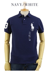 新品 アウトレット 15569 Mサイズ 紺 NAVY 無地 ビッグポニー刺繍 polo ralph lauren ポロ ラルフ ローレン