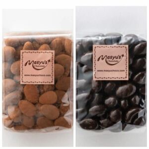  free shipping [ma shoe. chocolate ] tiramisu almond chocolate kakao80% almond popular large amount factory direct sale outlet high capacity 