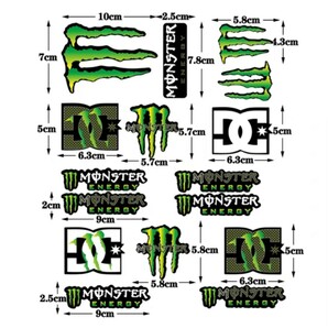 防水反射 耐久性素材バイクステッカー モンスターエナジーヘルメットMotoGP MONSTER ENERGY カッティングシール シール デカールの画像4