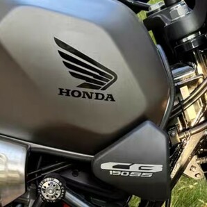 人気カラー ホンダ立体3Dエンブレム大【ブラック】HONDAステッカー カスタム2枚セット 両面テープ 本田 デカール カスタムの画像6