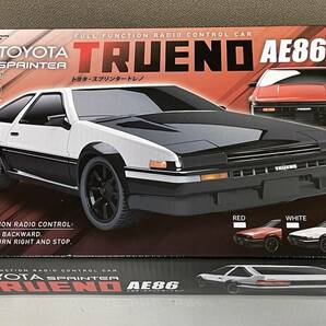 TOYOTA SPRINTER TRUENO AE86 ラジコンカー トヨタ スプリンター トレノ 86 ホワイト・カーボンボンネットの画像1