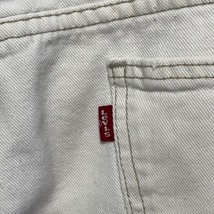 G14 リーバイス w36 アメリカ古着　ホワイト　ブーツカット　ジーンズ デニムパンツ Levis　白パン　メンズ_画像8