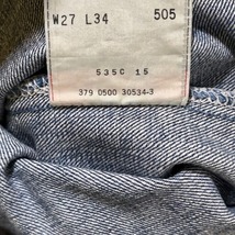 A12 リーバイス 505 03 w27 古着　USA製　ジーンズ デニムパンツ Levis　刻印379 メンズ_画像9